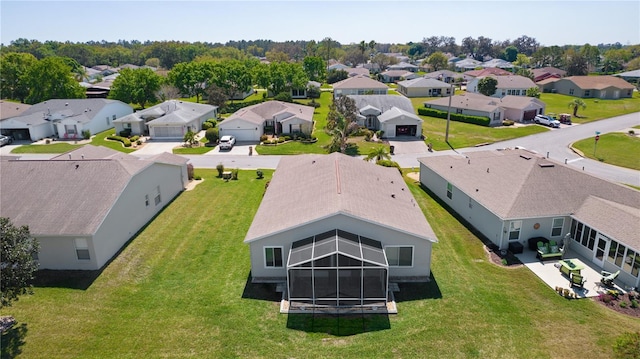 bird's eye view featuring a residential view