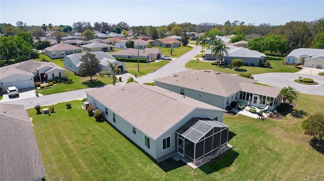 birds eye view of property featuring a residential view