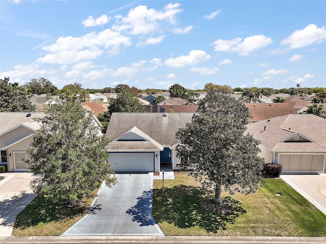 drone / aerial view featuring a residential view