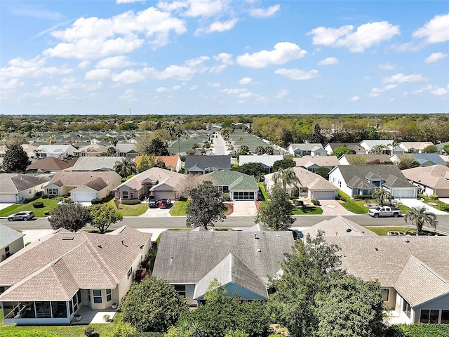 drone / aerial view featuring a residential view