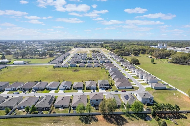 drone / aerial view with a residential view