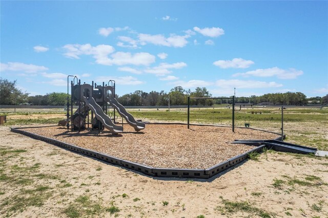 view of community jungle gym