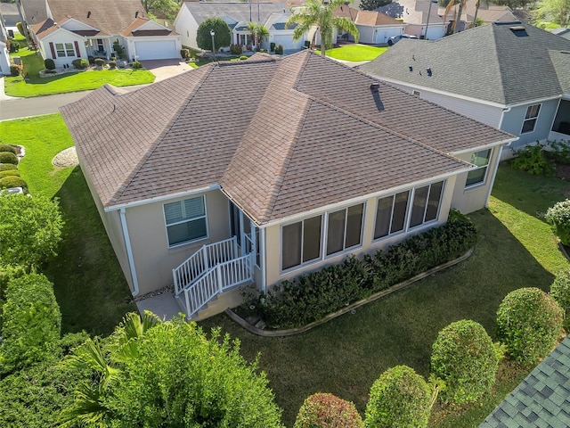 bird's eye view featuring a residential view