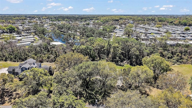 aerial view with a forest view