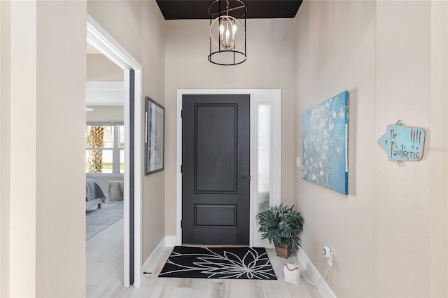 entrance foyer featuring baseboards