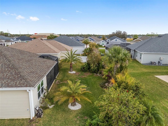 aerial view featuring a residential view