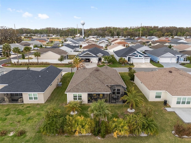 bird's eye view featuring a residential view