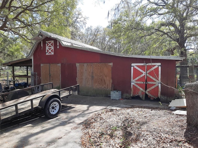 view of barn