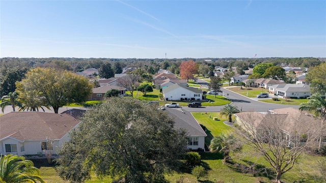 bird's eye view with a residential view