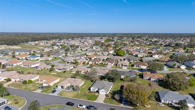 bird's eye view featuring a residential view
