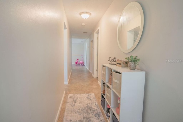 hall with baseboards