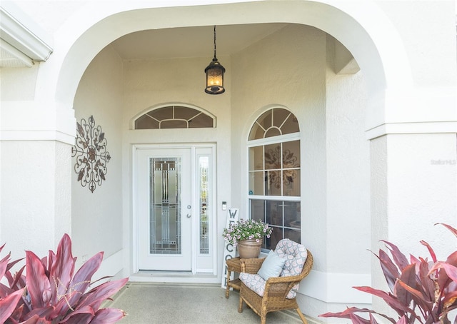 1046 Ridgeland Path, The Villages, FL 32162 - view of exterior entry featuring stucco siding