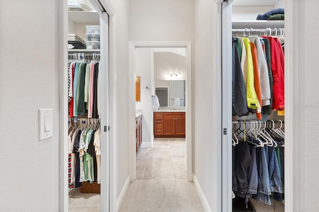 view of closet
