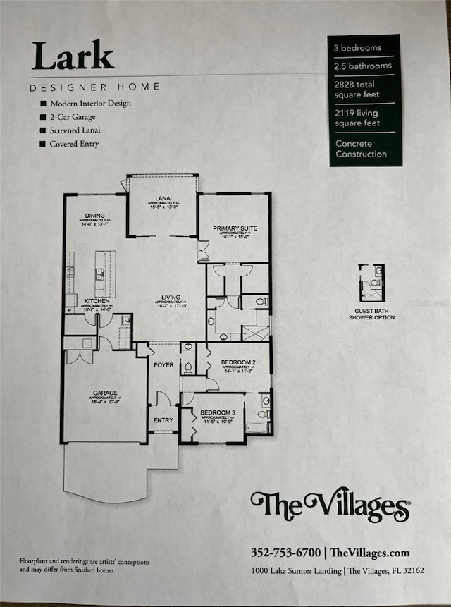 6444 Mcknight Loop, The Villages, FL 34762 - floor plan / room layout