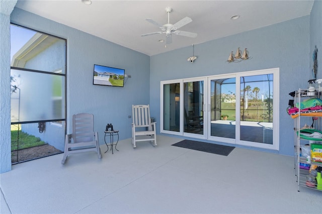 6444 Mcknight Loop, The Villages, FL 34762 - view of patio with ceiling fan