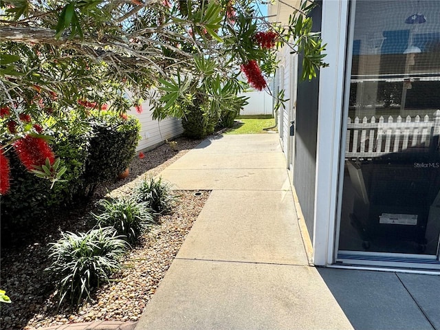 view of patio with fence