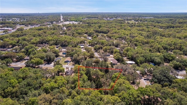 801 Kilgore St, Wildwood, FL 34785 - bird's eye view with a wooded view