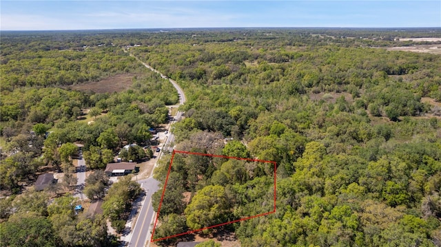 801 Kilgore St, Wildwood, FL 34785 - birds eye view of property featuring a forest view