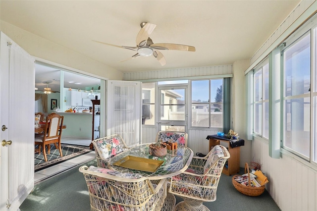 view of sunroom / solarium