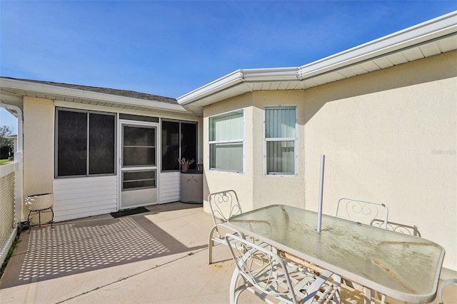 view of patio / terrace featuring outdoor dining area