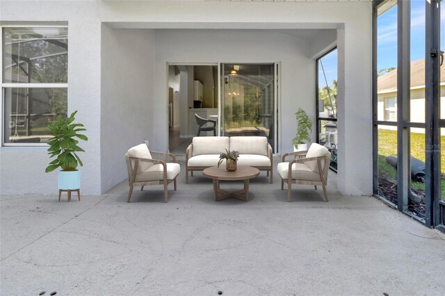 view of sunroom / solarium