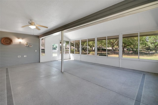 2433 Tamarindo Dr, The Villages, FL 32162 - unfurnished sunroom with a ceiling fan
