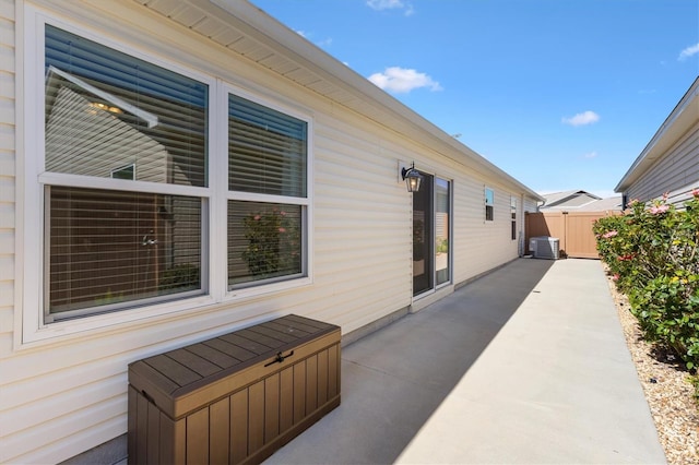 5829 Tupelo Ter, The Villages, FL 32163 - view of patio with central air condition unit and fence