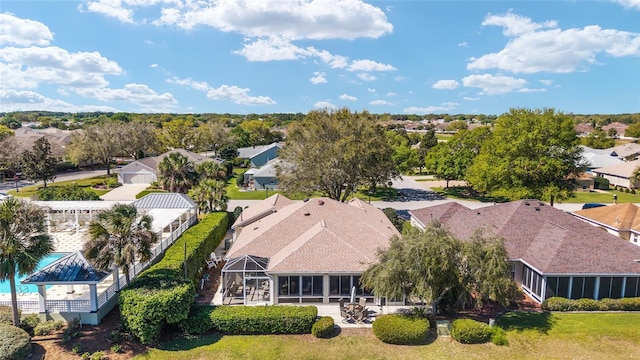 bird's eye view featuring a residential view