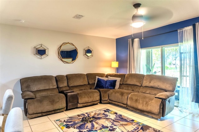 144 Primrose Dr, Davenport, FL 33837 - living area with visible vents and light tile patterned floors