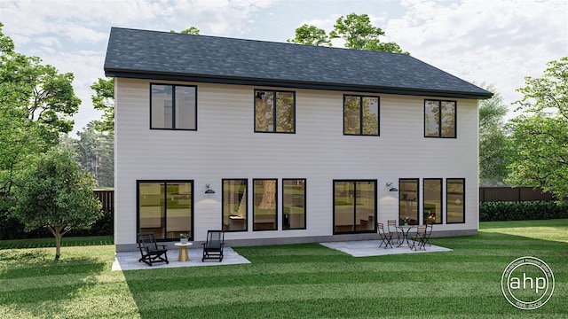 650 E Liberty Ave, Mount Dora, FL 32757 - rear view of property featuring a patio and a lawn