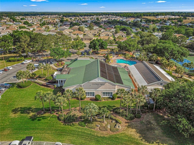 bird's eye view with a residential view