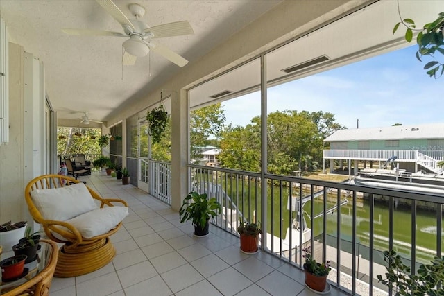 29051 Magnolia Ln, Big Pine Key, FL 33043 - sunroom with a wealth of natural light and a ceiling fan
