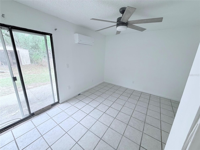 2423 Centennial Blvd, Leesburg, FL 34748 - unfurnished room with a wall mounted air conditioner, a textured ceiling, and a ceiling fan
