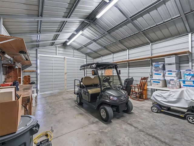 2376 Crk 444, Lake Panasoffkee, FL 33538 - garage featuring metal wall