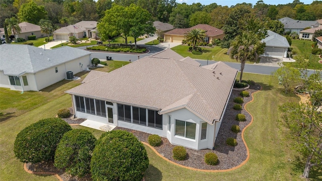 bird's eye view featuring a residential view
