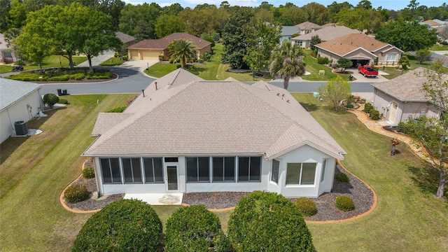 drone / aerial view featuring a residential view