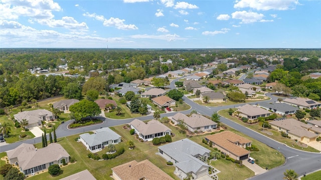 bird's eye view with a residential view