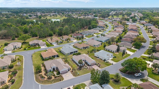 drone / aerial view with a residential view