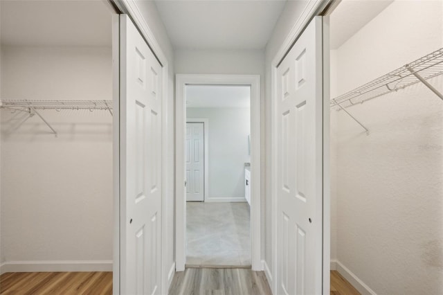 2575 SE 75th Blvd, Bushnell, FL 33513 - interior space with light wood-style flooring and baseboards