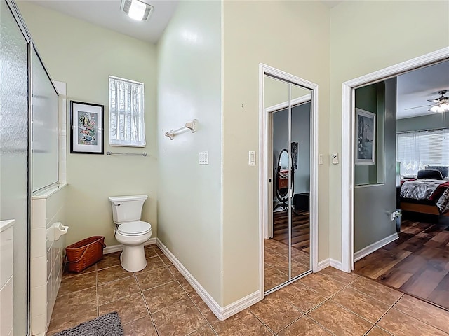 25545 Laurel Valley Rd, Leesburg, FL 34748 - ensuite bathroom with ensuite bath, visible vents, toilet, and tile patterned flooring