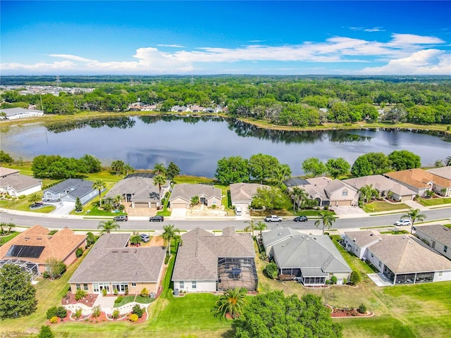 25545 Laurel Valley Rd, Leesburg, FL 34748 - aerial view featuring a residential view and a water view