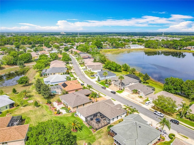 25545 Laurel Valley Rd, Leesburg, FL 34748 - drone / aerial view with a residential view and a water view