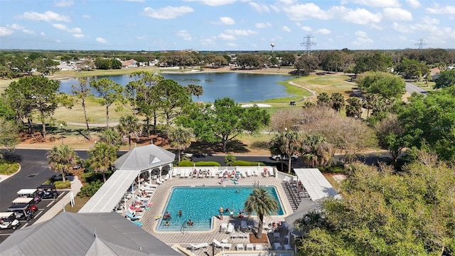 2142 Margarita Dr, The Villages, FL 32159 - birds eye view of property with a water view