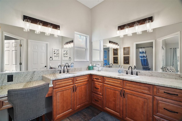 2142 Margarita Dr, The Villages, FL 32159 - full bath featuring double vanity and a sink