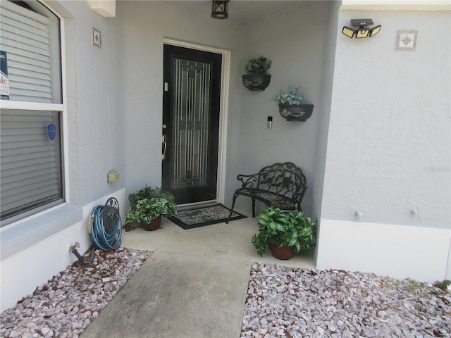 1917 Peachtree Ave, The Villages, FL 32162 - property entrance with stucco siding