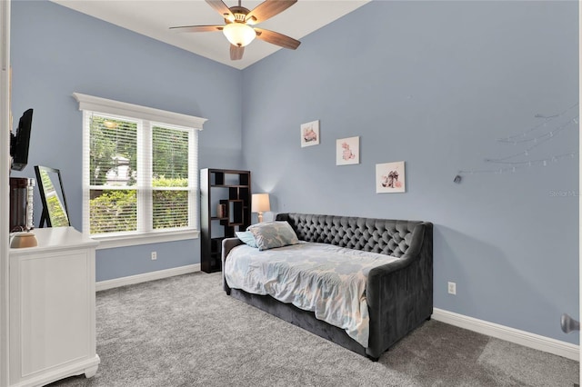 13112 Luntz Point Ln, Windermere, FL 34786 - carpeted bedroom with baseboards and a ceiling fan