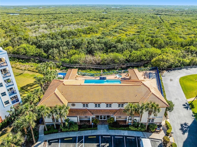 5300 S Atlantic Ave Unit 16-202, New Smyrna Beach, FL 32169 - bird's eye view featuring a view of trees