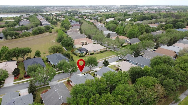 drone / aerial view featuring a residential view