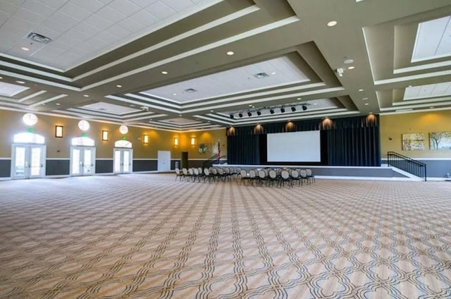 community lobby with visible vents