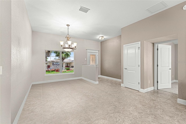 10460 Silver Maple Ave, Oxford, FL 34484 - unfurnished dining area featuring a chandelier and baseboards